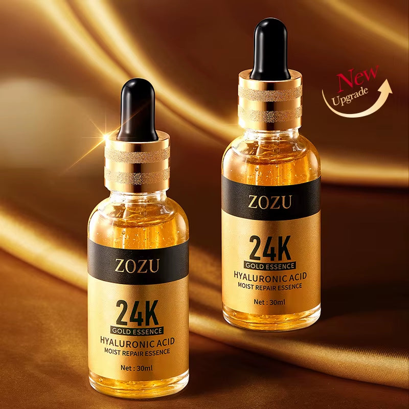 30Ml 24K Gold Face Essence Hyaluronic Acid Repair Serum Moisturizing and Softening Your Face Skin to Make You Shine and Beauty